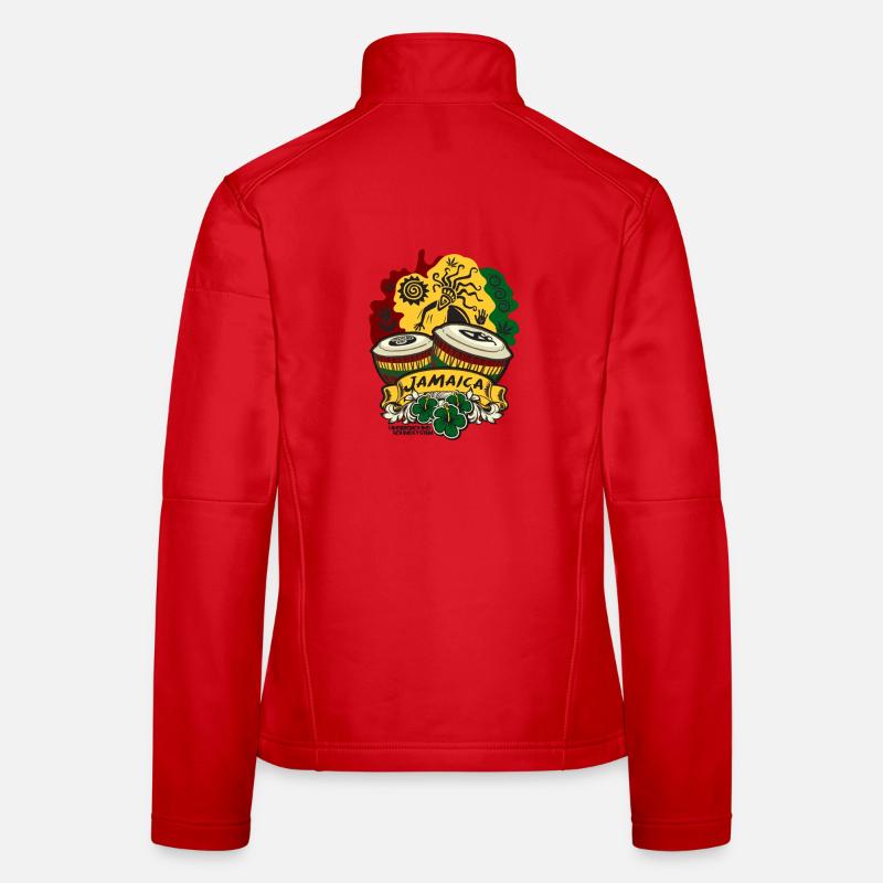 Jamaika Trommeln Rhythm - Frauen Softshelljacke - Rot