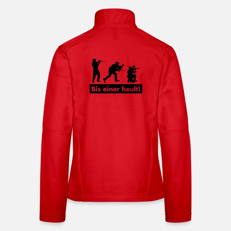 paintball - Frauen Softshelljacke - Rot