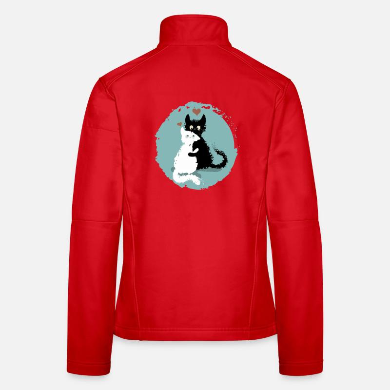 Chats d'amour Veste en tissu softshell Femme