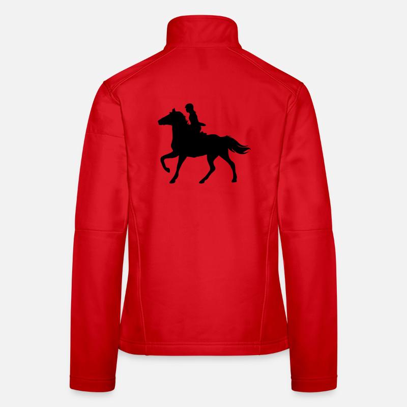 Mädchen mit Pferd Frauen Softshelljacke