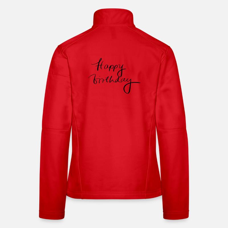 Joyeux anniversaire Veste en tissu softshell Femme