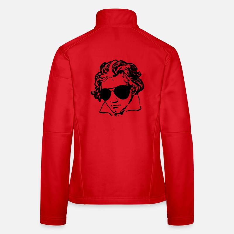 Beethoven mit Sonnenbrille Frauen Softshelljacke