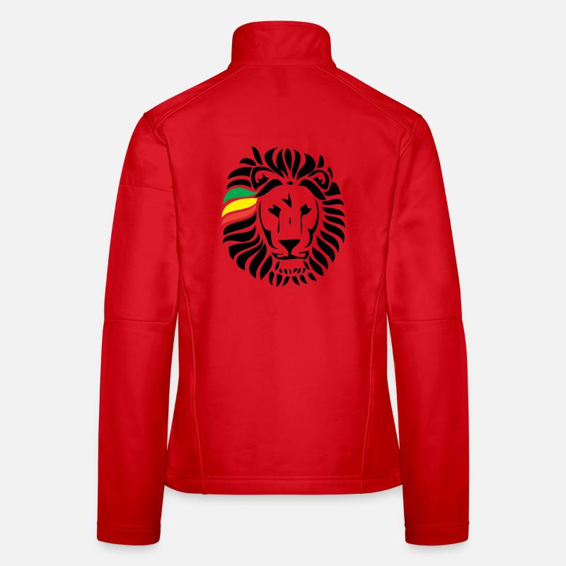 Löwe Löwe - Frauen Softshelljacke - Rot