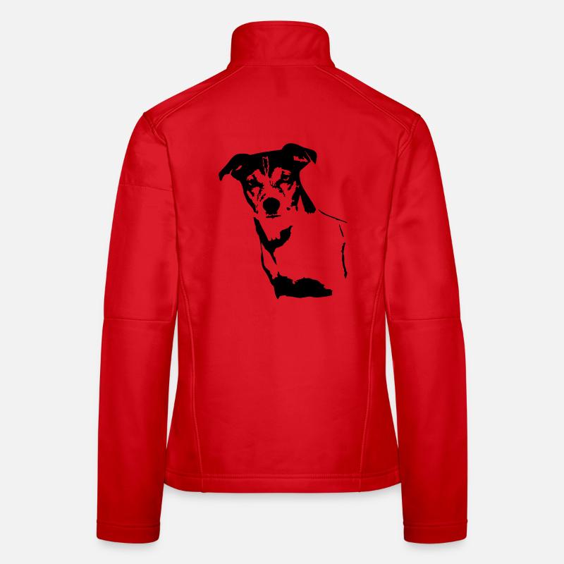 Tête de Jack Russell Terrier Veste en tissu softshell Femme