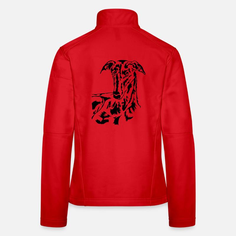 Tête de Galgo Veste en tissu softshell Femme