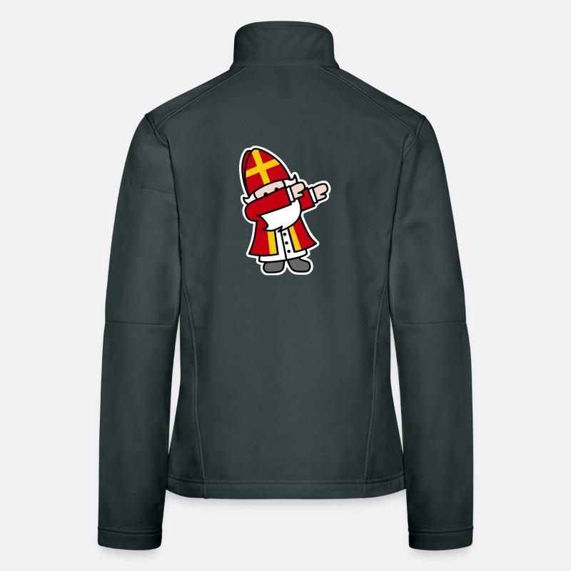 Sinterklaas Saint / Nicholas Dab Dabbing Sint Piet Frauen Softshelljacke
