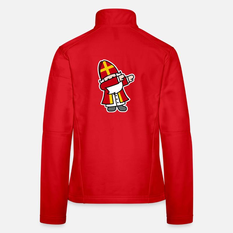 Sinterklaas Saint / Nicholas Dab Dabbing Sint Piet Frauen Softshelljacke