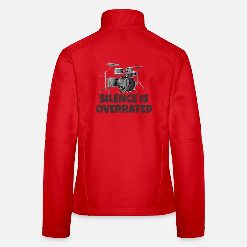 Silence is overrated - Drummer Drum Kit Frauen Softshelljacke