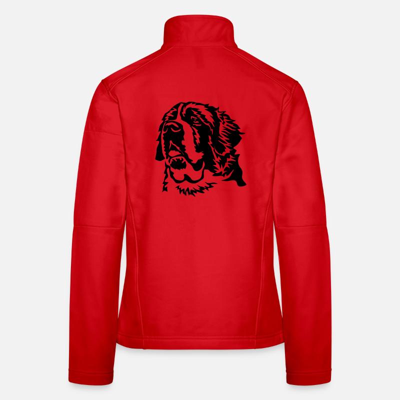 Tête de Saint Bernard Veste en tissu softshell Femme