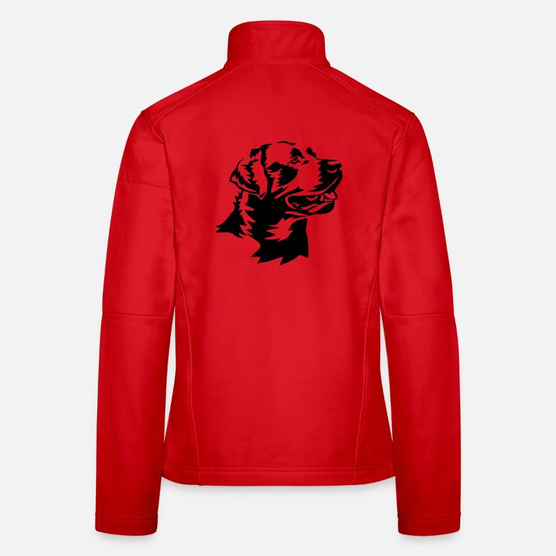 Labrador Kopf Frauen Softshelljacke