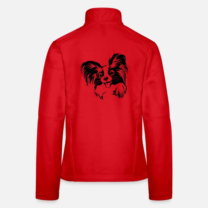 Papillon Kopf Frauen Softshelljacke