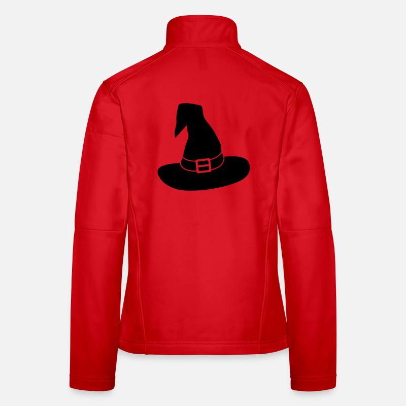 Hexenhut / schwarz-weiß / einfärbbar Frauen Softshelljacke