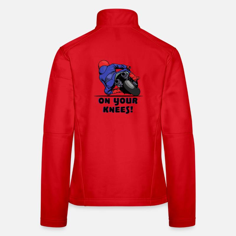 Motorrad Rennfahrer Motorräder Biker Statement Frauen Softshelljacke