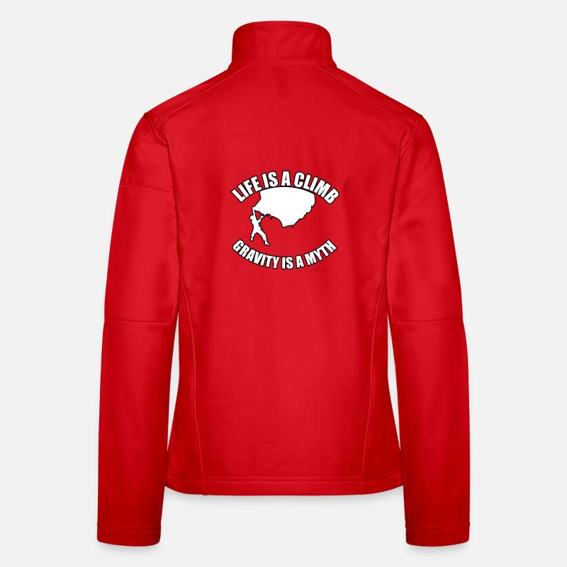 Life is an ascent, gravity is... Women's Softshell Jacket