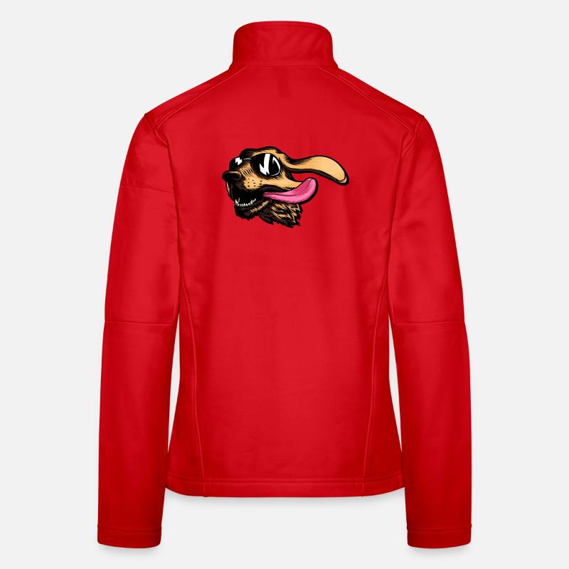 Hund Hunde - Frauen Softshelljacke - Rot