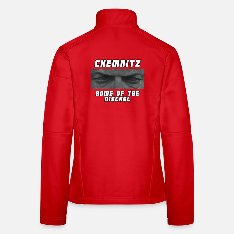 Chemnitz home of the Nischel - Frauen Softshelljacke - Rot