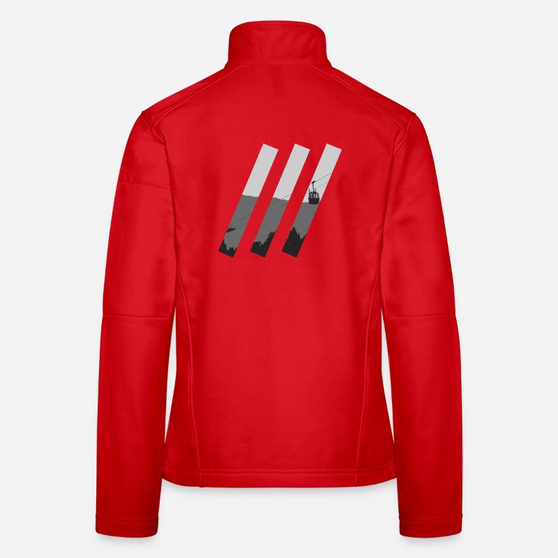 Entailles de gondole Veste en tissu softshell Femme