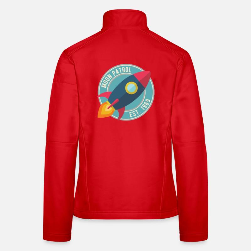 Fusée Moon Patrol Rocket Veste en tissu softshell Femme