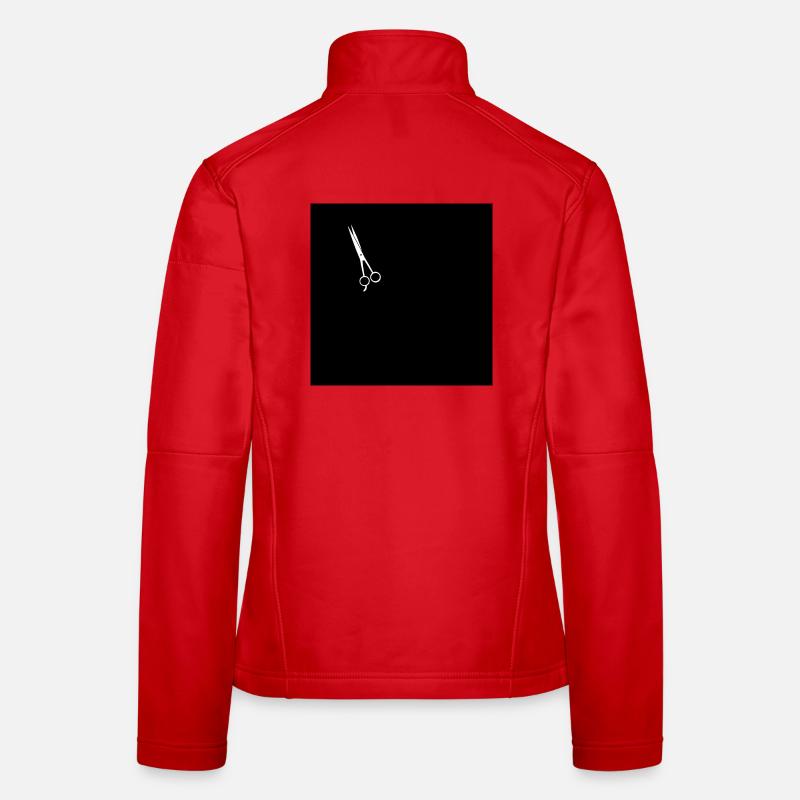Friseur Schere Frauen Softshelljacke