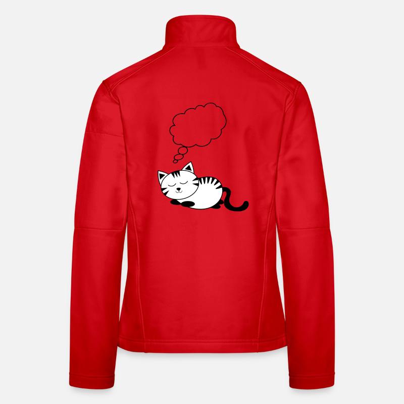Cat KittenAnimal Comic Personalizable Gift Women's Softshell Jacket