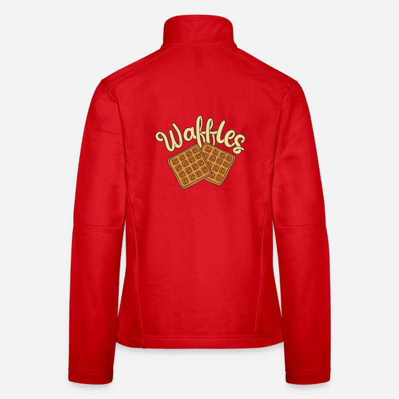 Waffeln Waffelbäcker Frauen Softshelljacke