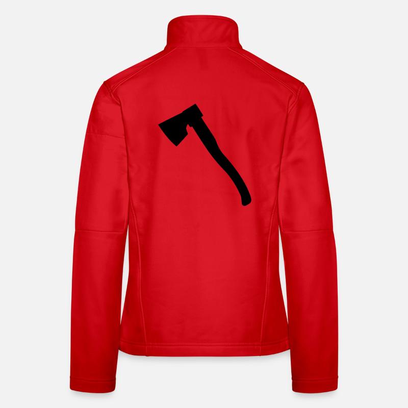 Axe wood axe chopping axe for lumberjack carpenter Women's Softshell Jacket