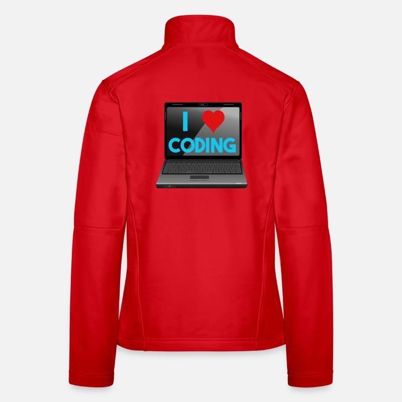 Programmation, programmeurs, informaticiens Veste en tissu softshell Femme