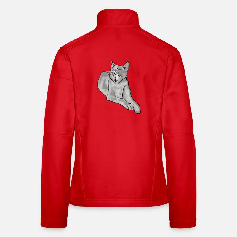 chat Veste en tissu softshell Femme
