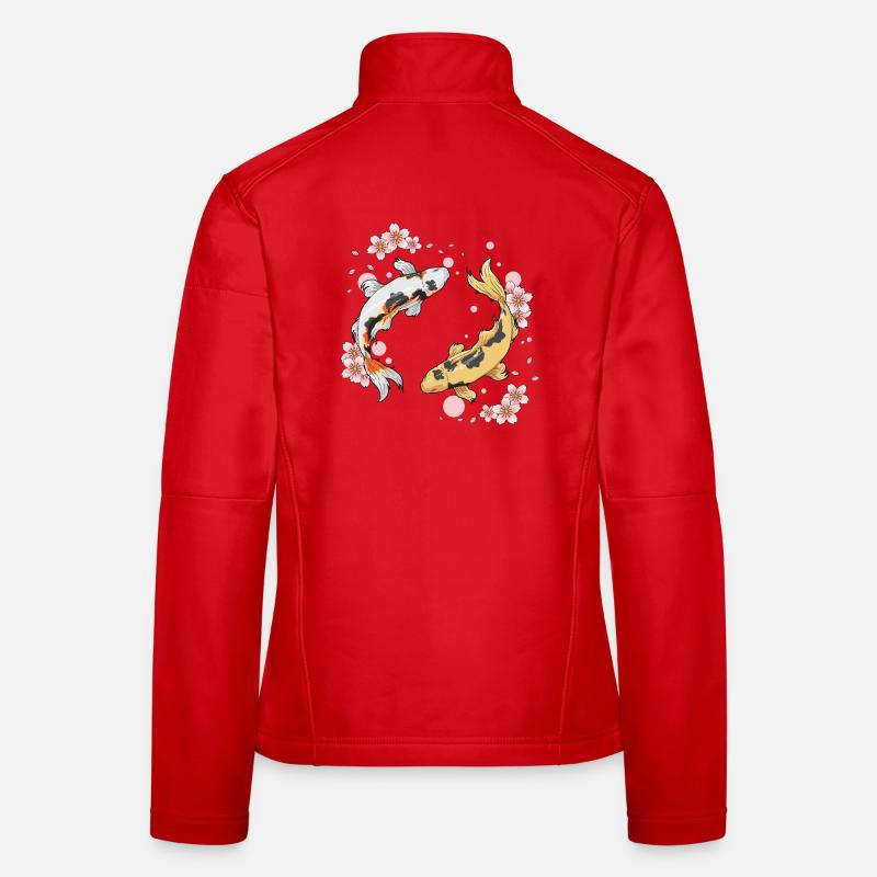 Poisson Kois Veste en tissu softshell Femme