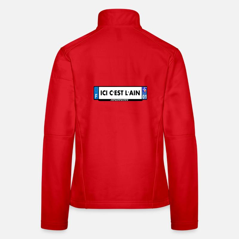 ici c'est l'ain Veste en tissu softshell Femme