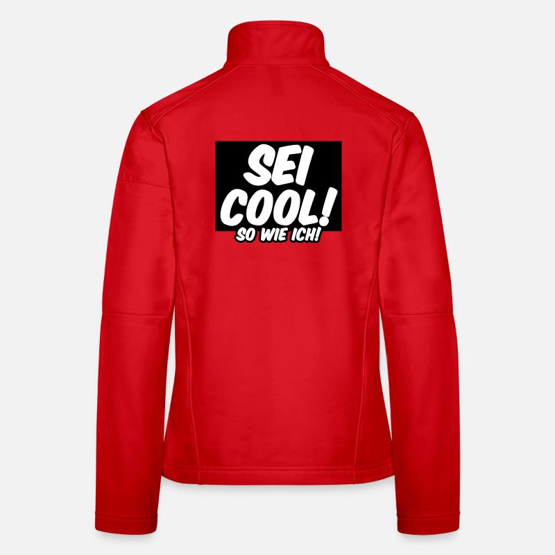 Cool Freunde Freundschaft Statement Sprüche - Frauen Softshelljacke - Rot