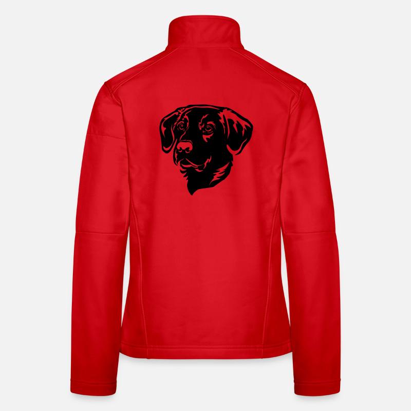 Labrador Kopf Frauen Softshelljacke