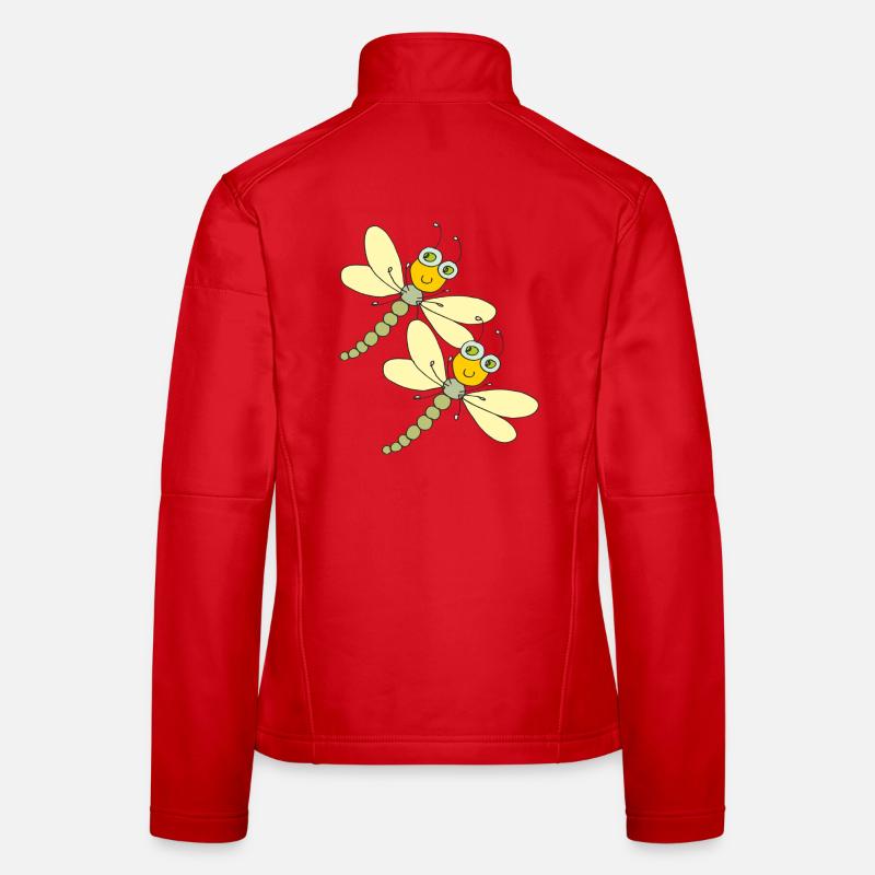 les sœurs libellules Veste en tissu softshell Femme