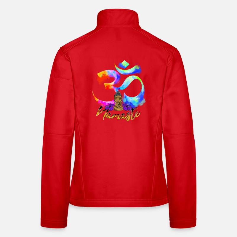 Namaste Bow Iris Buddha Women's Softshell Jacket