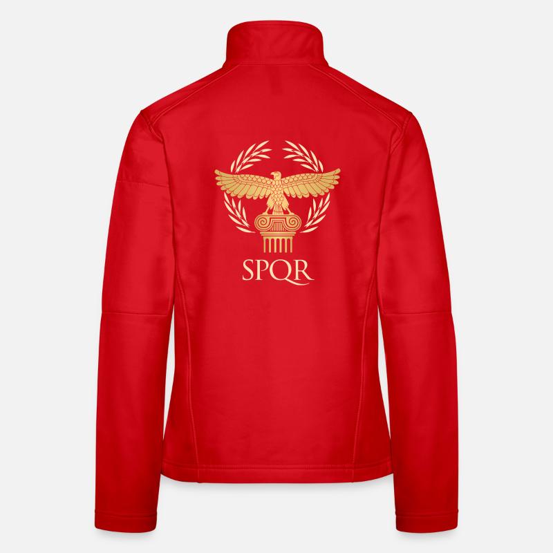 SPQR - Empire flag and republic Ancient Rome - Women's Softshell Jacket - red