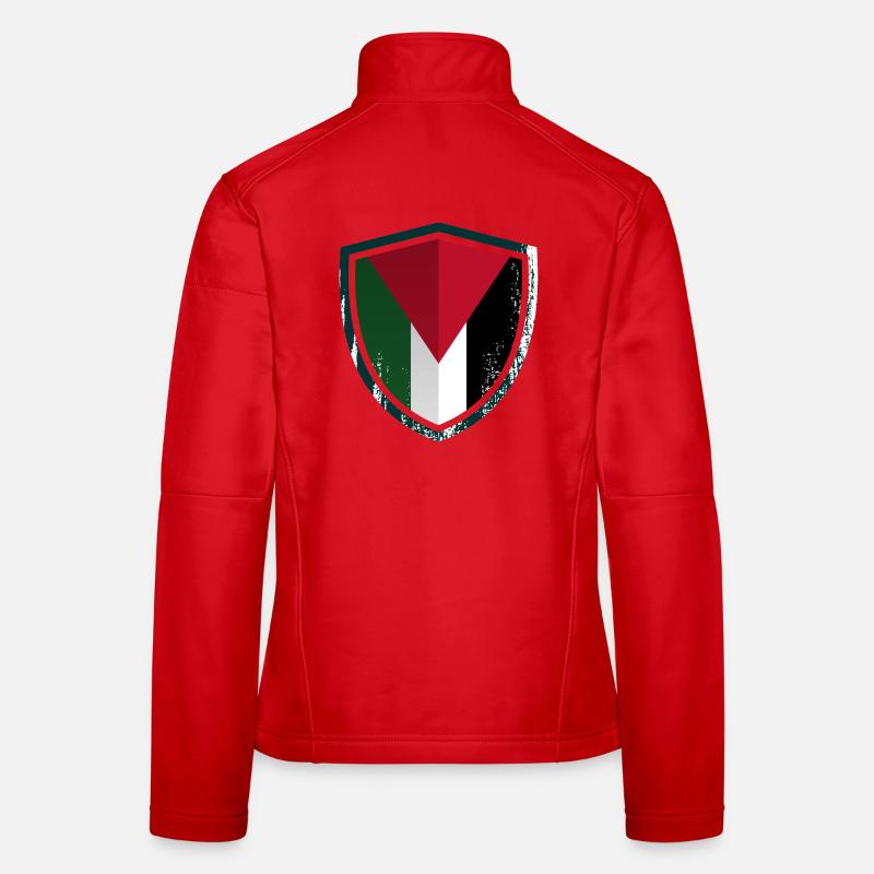 Geometric Shield Crest Women's Softshell Jacket