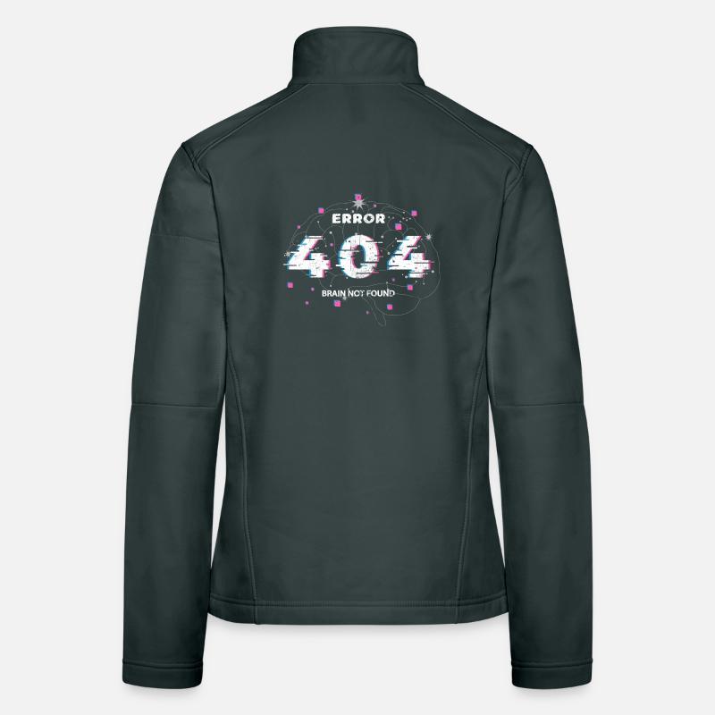 Fehler 404 Brain Not Found Glitch Frauen Softshelljacke