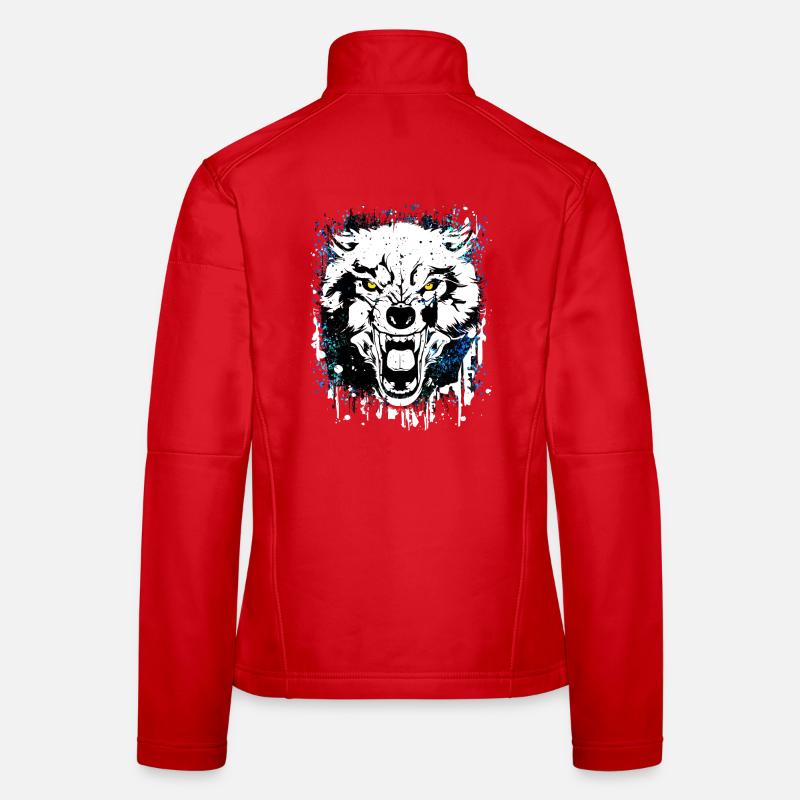 Wolf - Wölfe - Werwolf - Wolfsrudel - Vollmond Frauen Softshelljacke