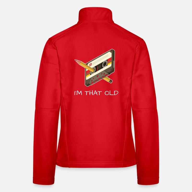 Kassette Alter 80er 90er Geschenkidee retro Frauen Softshelljacke