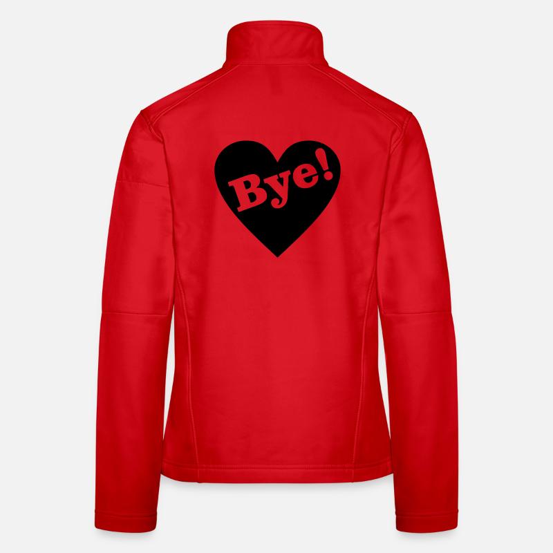 Bye! Goodbye heart Women's Softshell Jacket