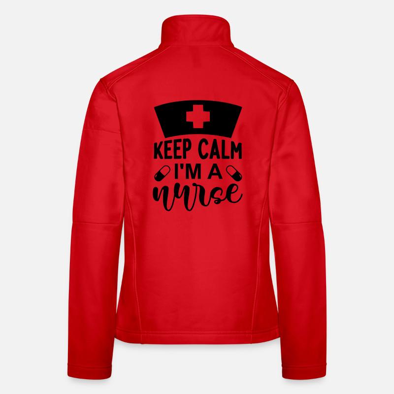 Keep calm im a nurse Frauen Softshelljacke