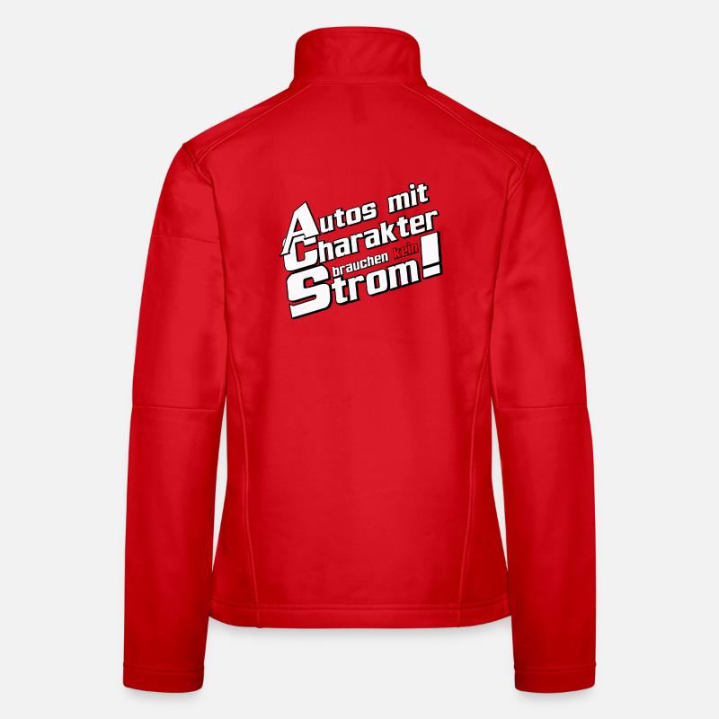 Auto Tuning Schrauber KultAuto Charakter Strom(25) - Frauen Softshelljacke - Rot