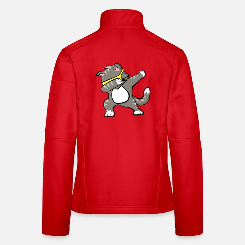 Dabbing Cat Women's Softshell Jacket