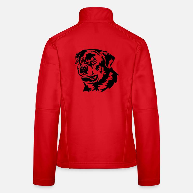 Tête de Rottweiler Veste en tissu softshell Femme