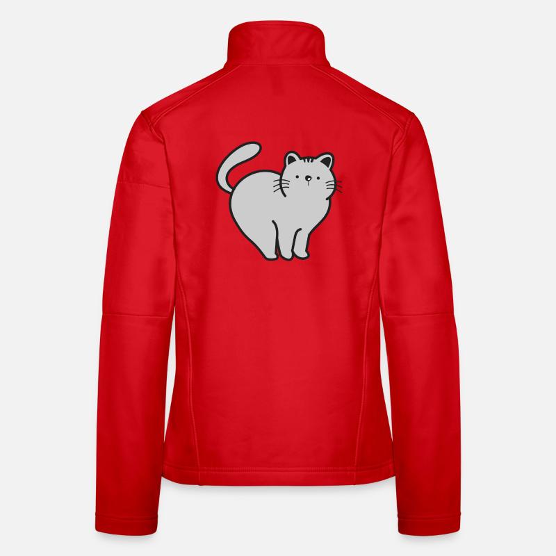 Chats Chats Veste en tissu softshell Femme
