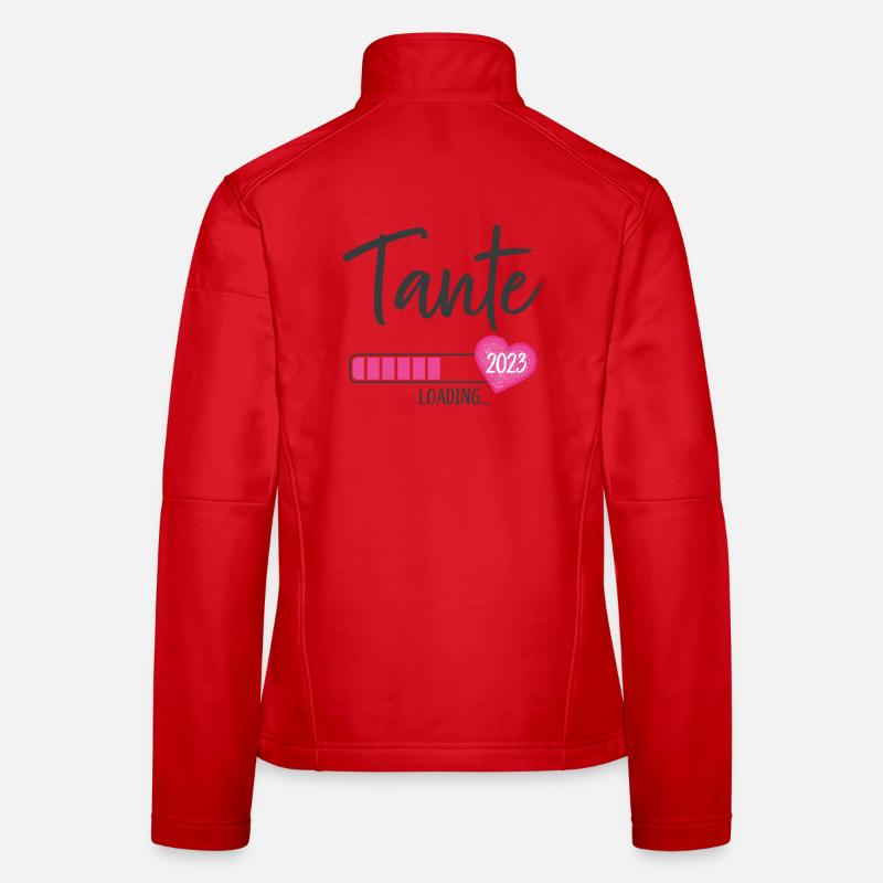 Tante Loading 2023 Herz Nichte Mädchen Frauen Softshelljacke