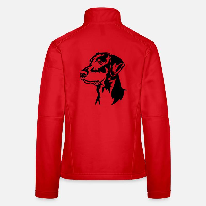Doberman Head Women's Softshell Jacket