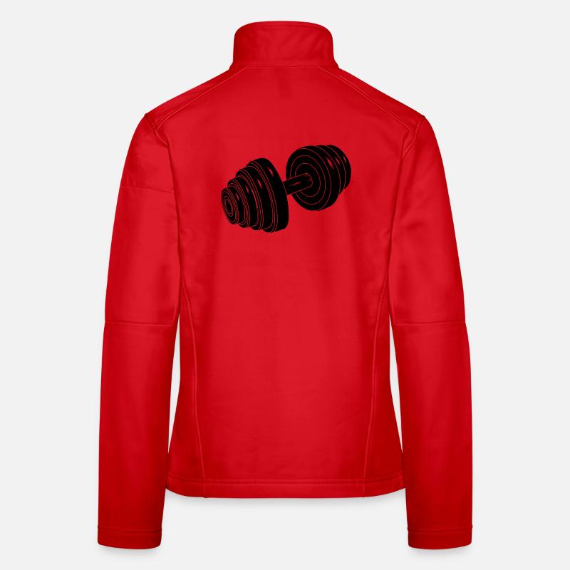 Dumbel Gym Gewicht - Frauen Softshelljacke - Rot