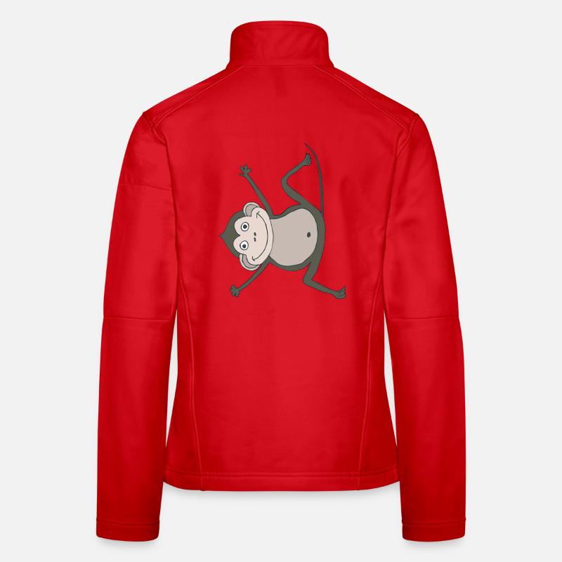 monkey funny Women's Softshell Jacket