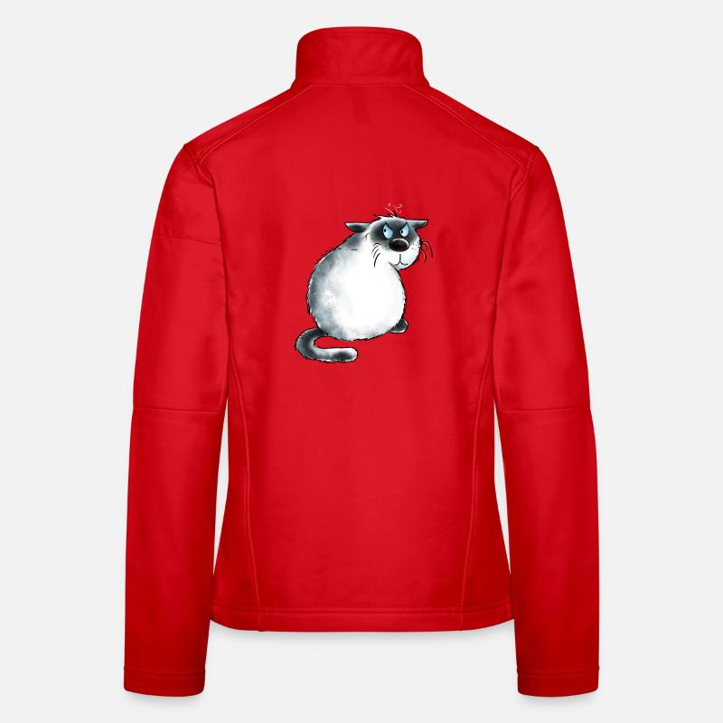 Grumpy Siamese Cat I Cat Friends Gift Women's Softshell Jacket